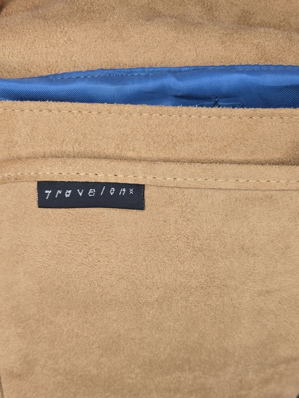 Travelon Multi Fuction Tan Suede Travel Hiking Sightseeing Crossbody Bag NWOT